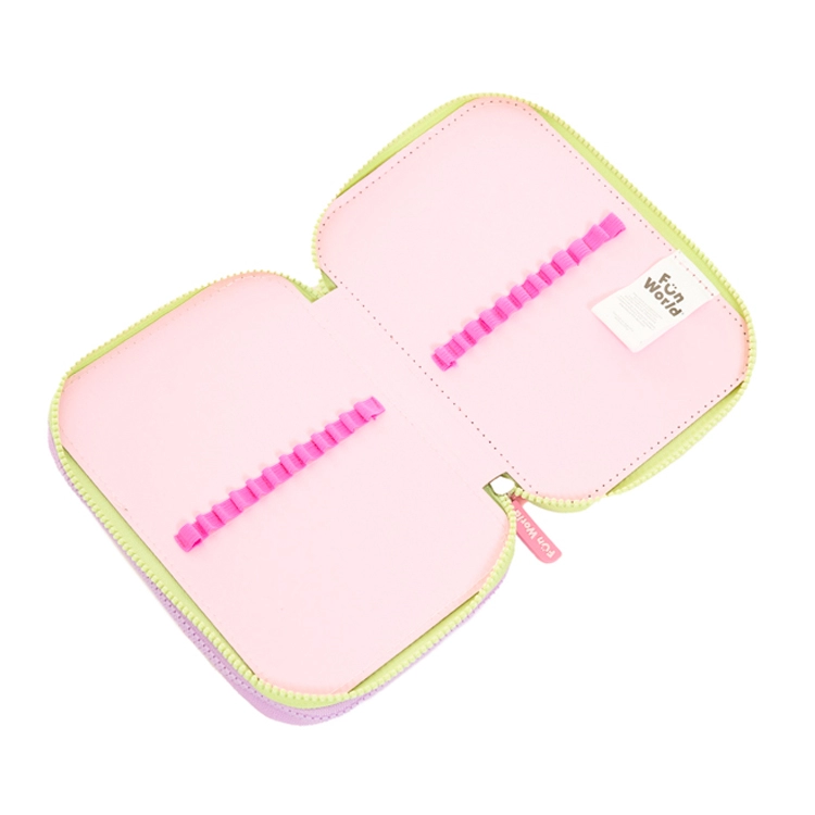 Cartuchera 2 Pisos FW 2026 Fun World Candy Rosa Art.202175